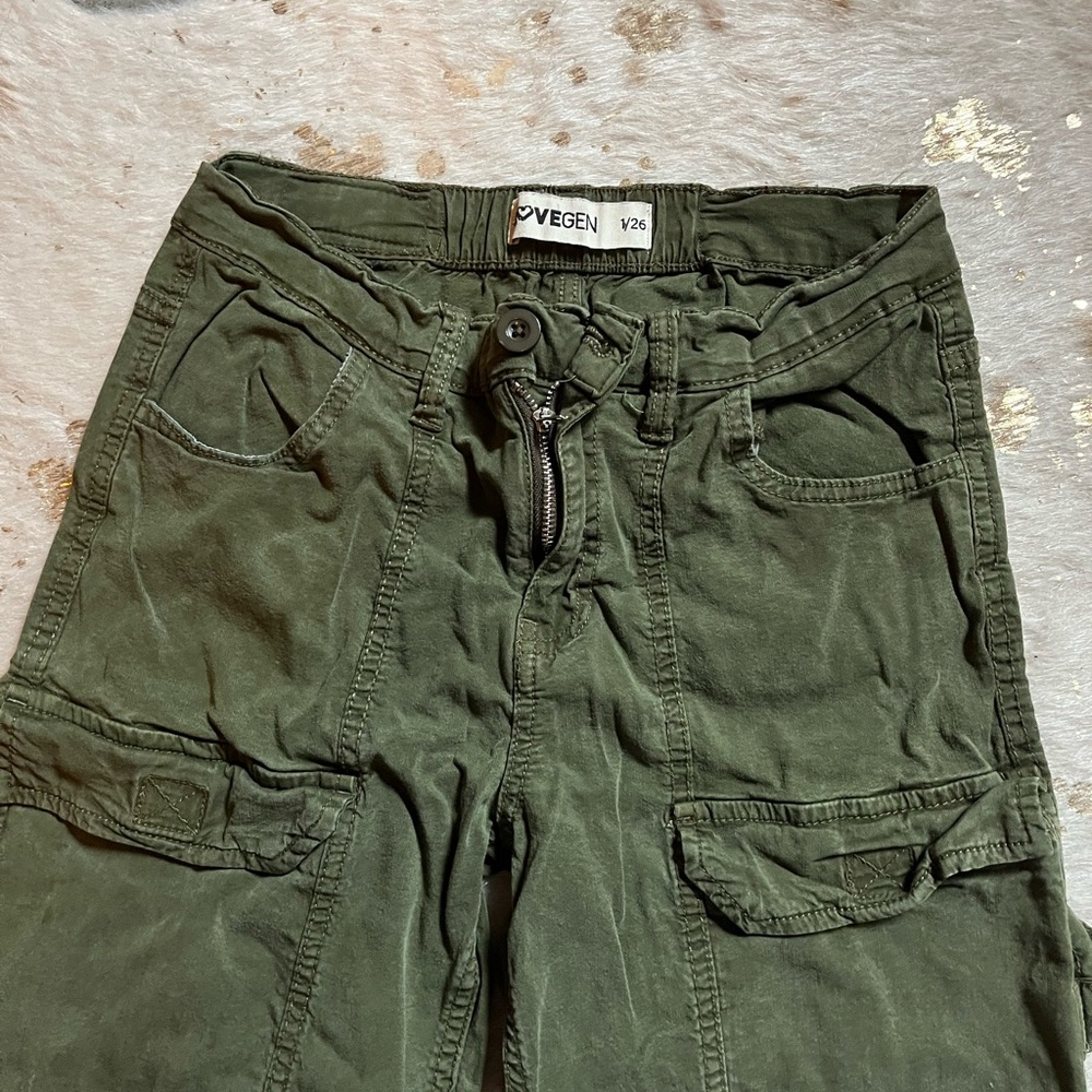 Green Straight Leg Jeans with Durable Fabric - Picture 4 of 5